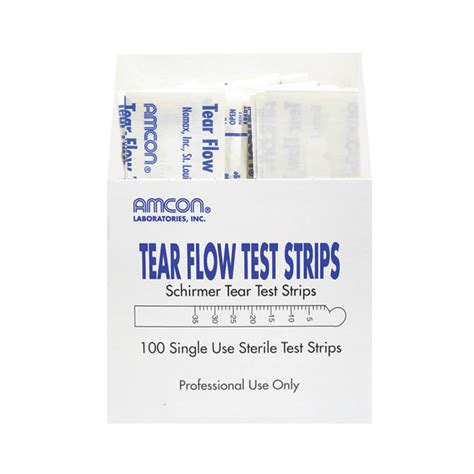 amcon tear flow test strips|tear test strips.